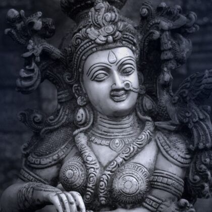 Sculpture of Indian Goddess Shakti