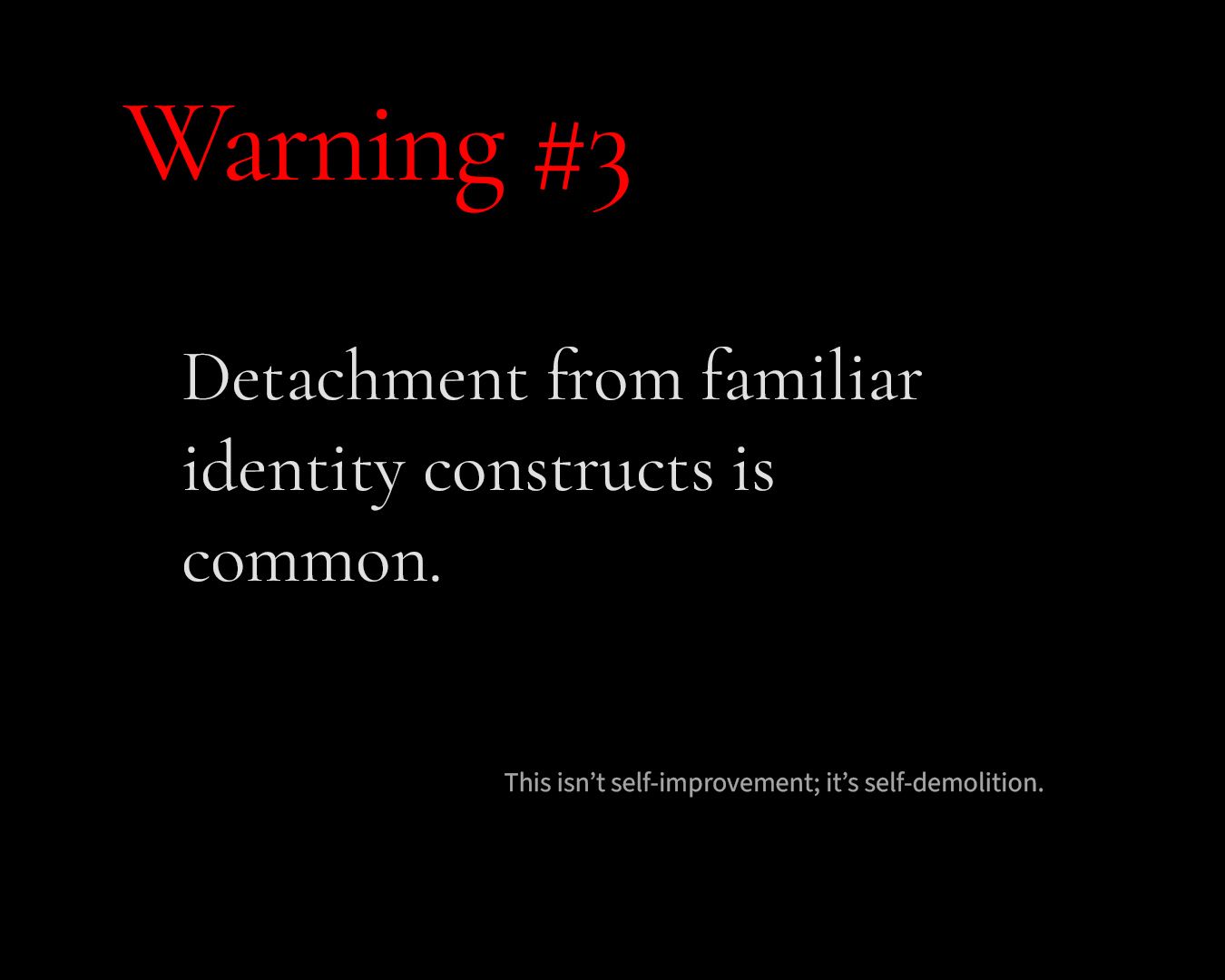 Warning 3