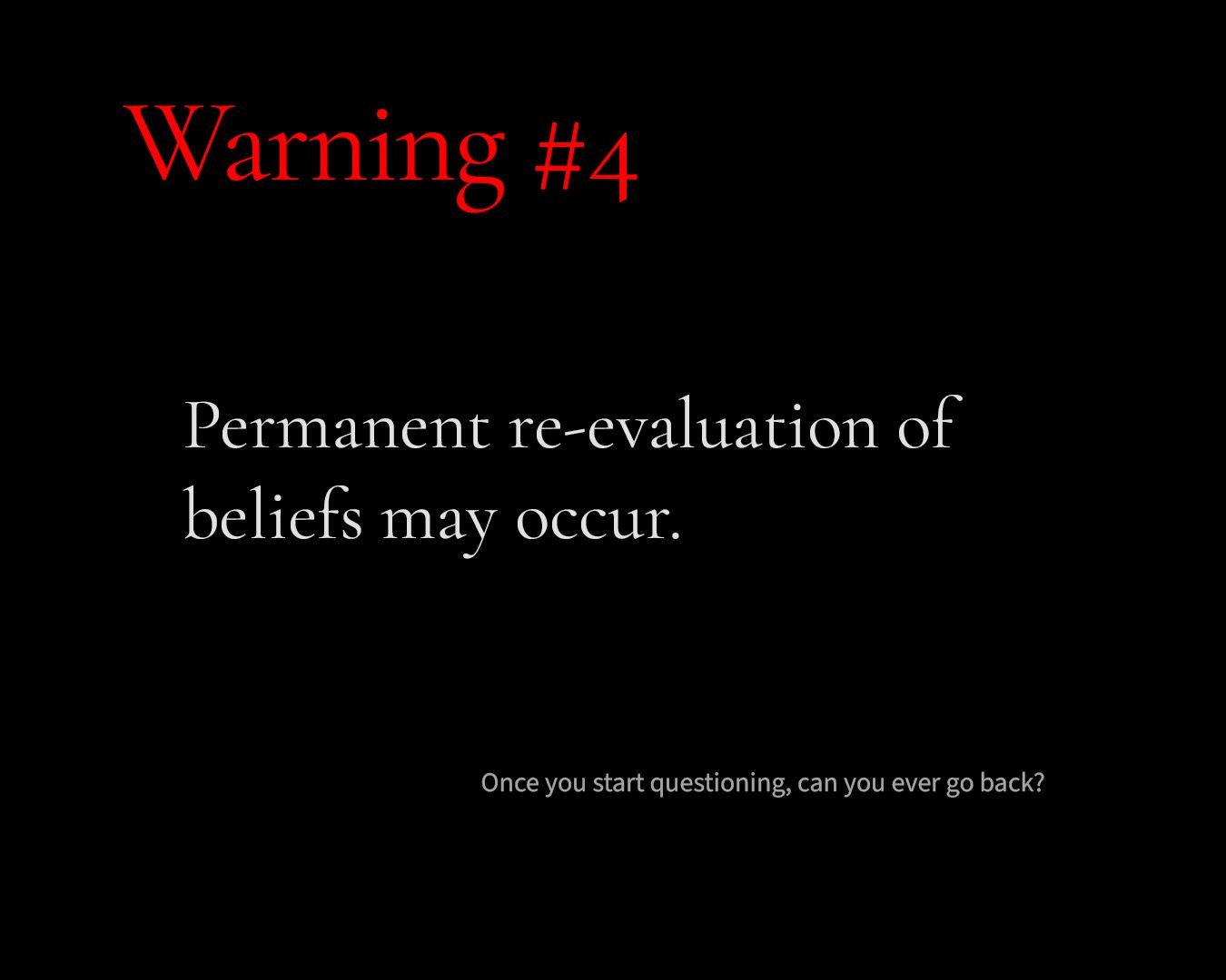 Warning 4