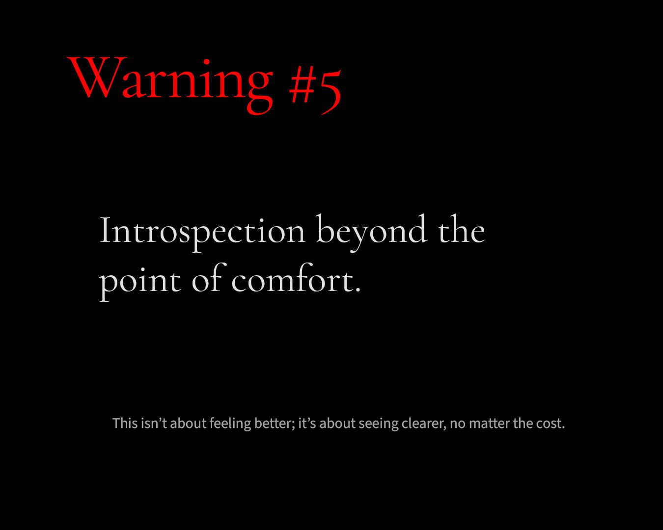 Warning 5