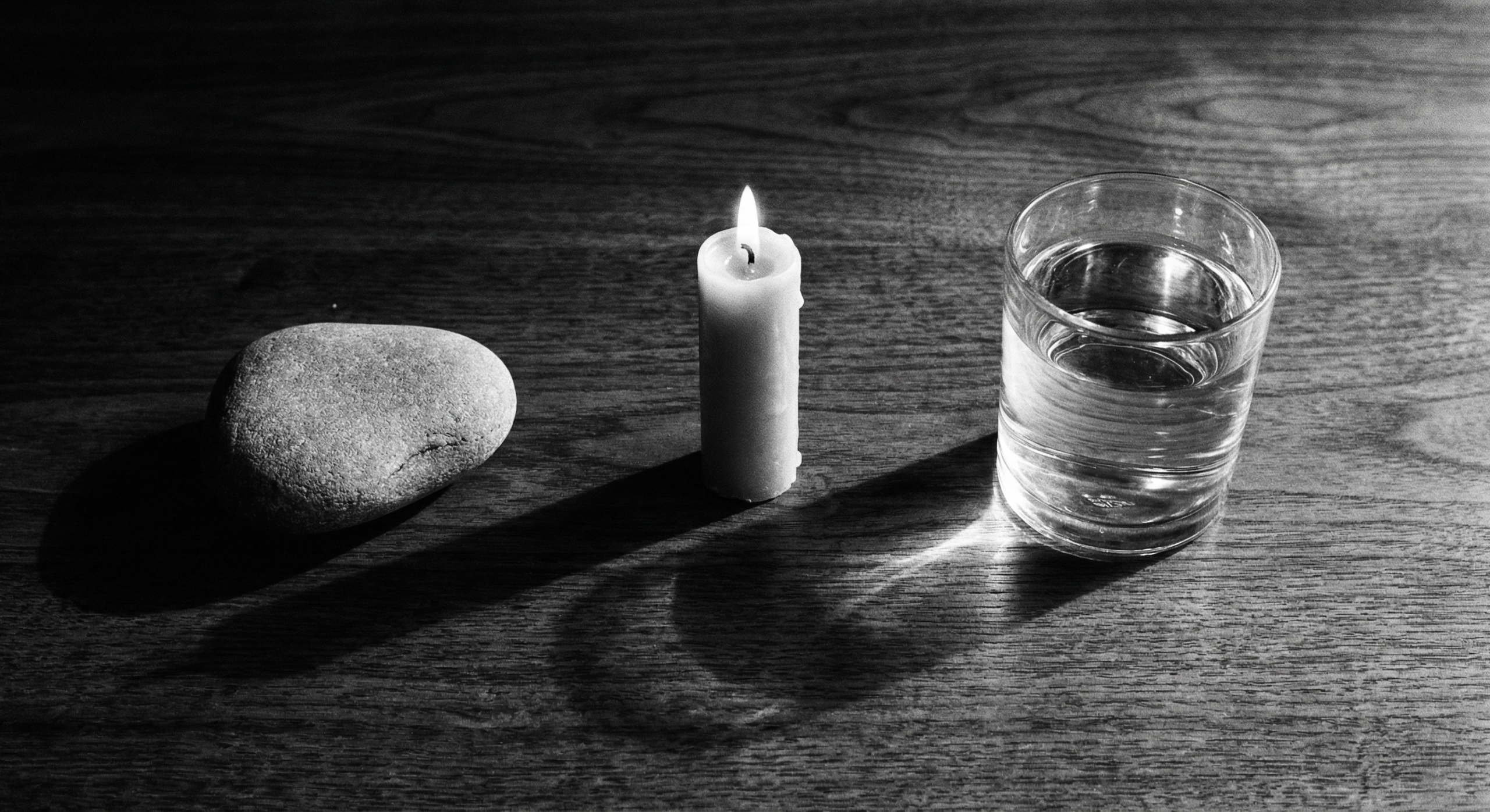 Stone, flame, water — the only three things required