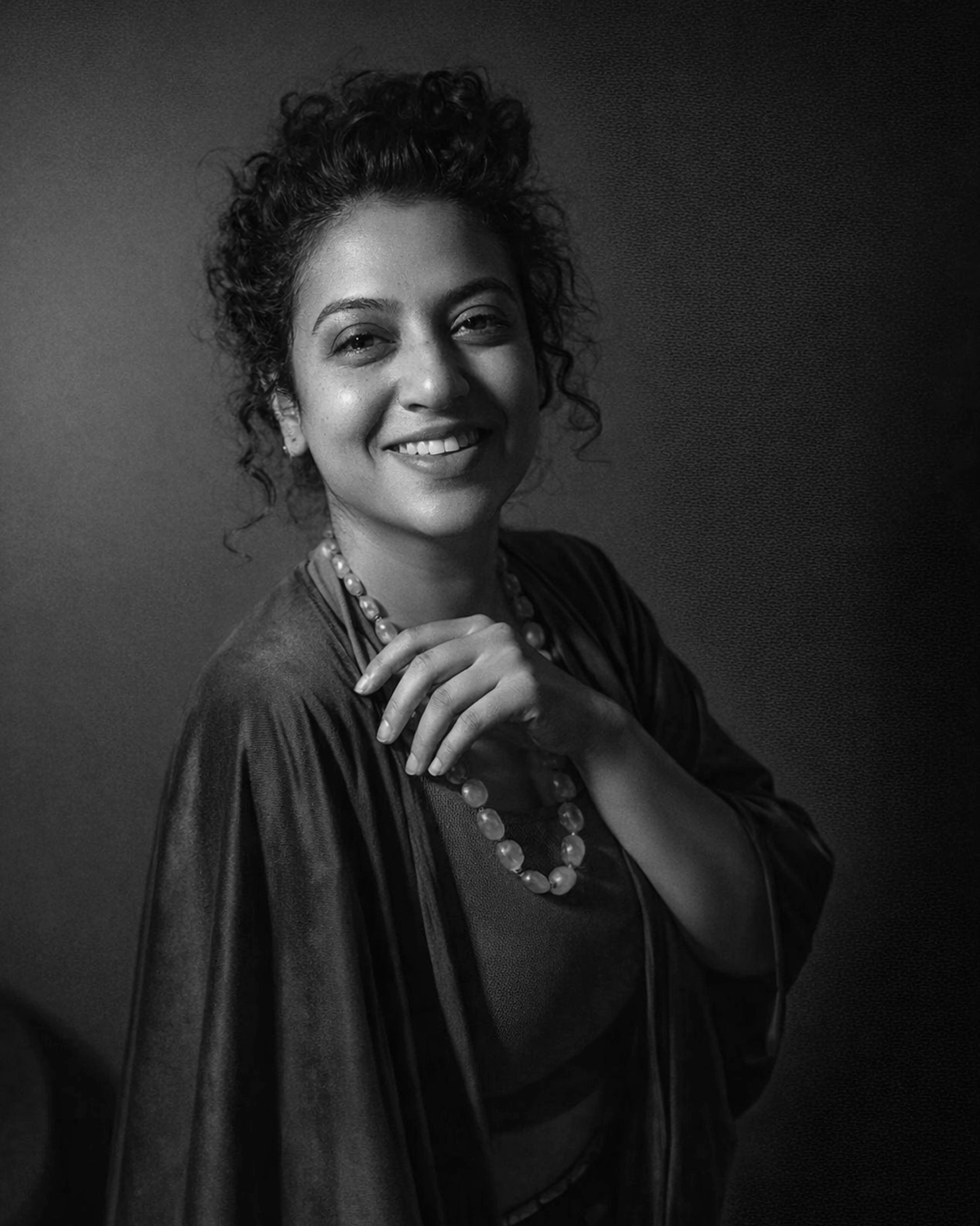 Monochrome portrait of Sneha